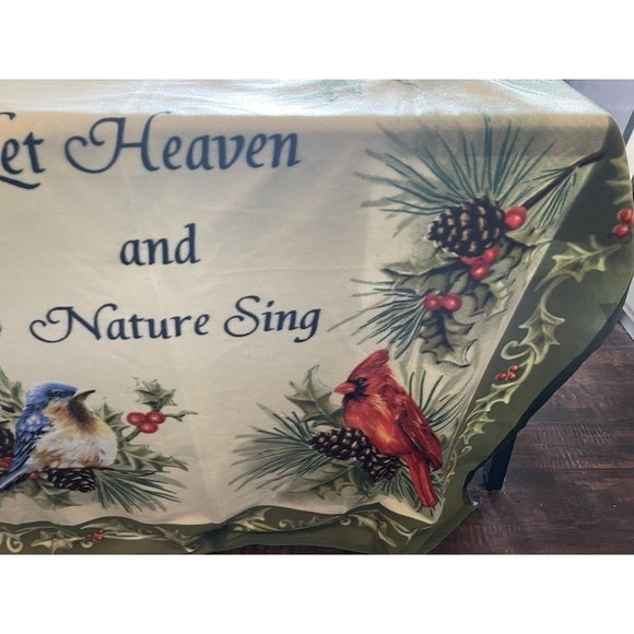 Beautiful New Throw 50 by 65 inches "Let Heaven and Nature Sing #628 - Picture 4 of 6